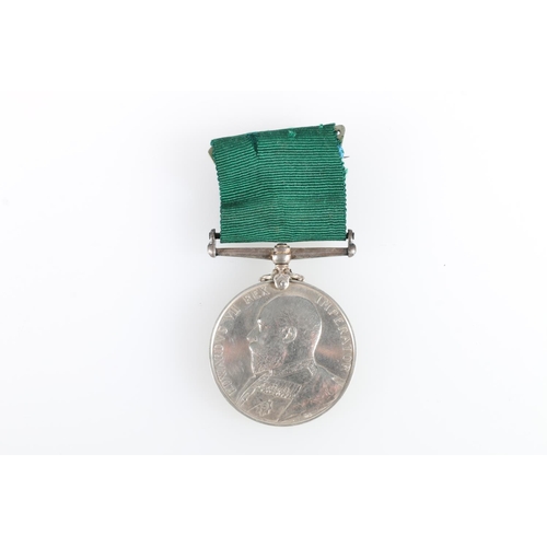 778 - Medal of 9825 Sergeant R Stewart of The Queen's Rifle Volunteer Brigade Royal Scots comprising Edwar... 