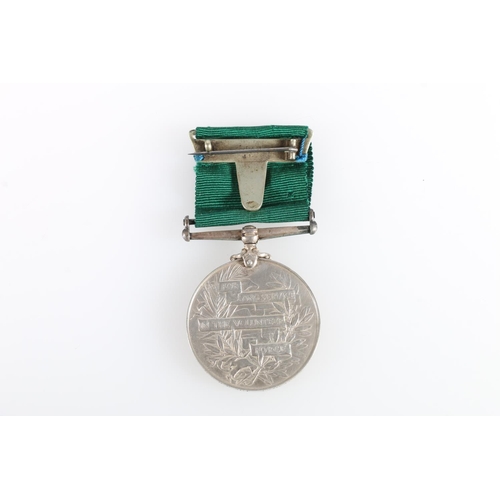 778 - Medal of 9825 Sergeant R Stewart of The Queen's Rifle Volunteer Brigade Royal Scots comprising Edwar... 