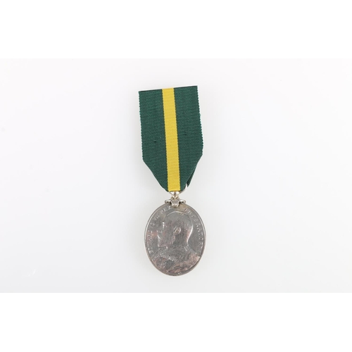 792 - Medal of 61 Sergeant J Penny of the North Scottish Royal Garrison Artillery comprising Edward VII Te... 