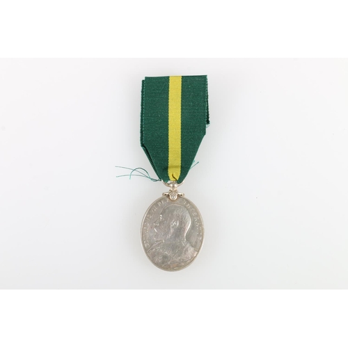 793 - Medal of 1 Corporal R Watt of the Forth Royal Garrison Artillery comprising Edward VII Territorial F... 