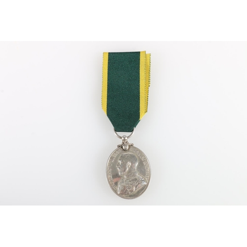 805 - Medal of S-27246 Corporal F G B Stewart of the Royal Army Service Corps comprising George V (barehea... 