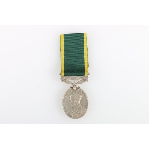 809 - Medal of 7876540 Sergeant D C Lamb of the Royal Tank Corps comprising George V Efficiency medal with... 