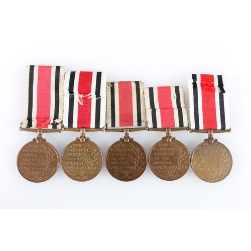 823 - Medal of Inspector Patrick P Rankin of the Police Special Constabulary comprising George V (Crowned ... 