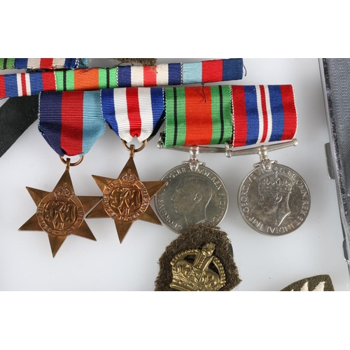 846 - WWII four medal group comprising war medal, Defence medal, 1939-1945 star and France and Germany sta... 