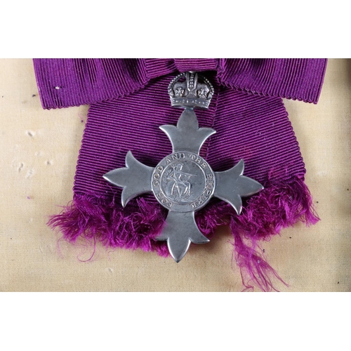 861 - MBE Member of the British Empire silver breast badge in fitted Garrard case, and an OBE Officer of t... 