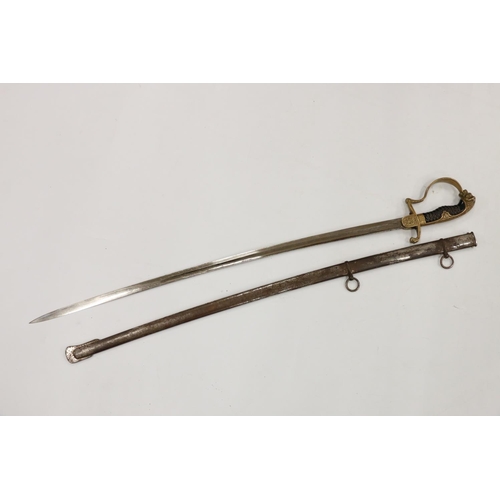 938 - German officer's sword, the blade ricasso with marked 