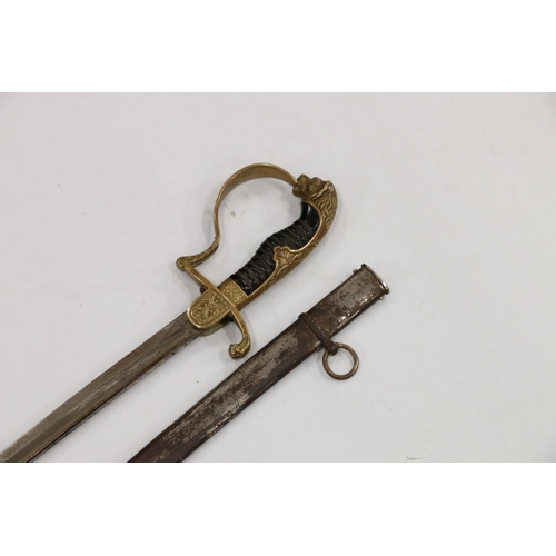 938 - German officer's sword, the blade ricasso with marked 