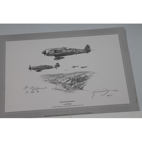 892 - NICOLAS TRUDGIAN (b1959), Bodenplatte Breakout, print, pencil signed, limited edition 54/100, p... 