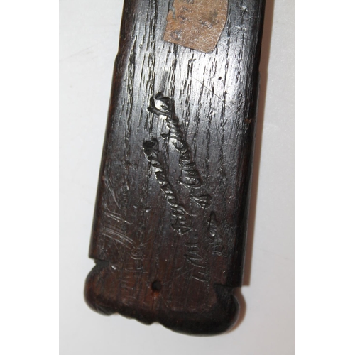 927 - Provincial oak letter opener made from oak from Winchester Cathedral, the handle bearing the crossed... 