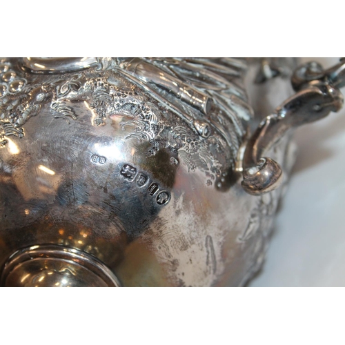 931 - Victorian silver trophy prize cup, the ornate Rococo style repousse body inscribed '5th Lancashire A... 