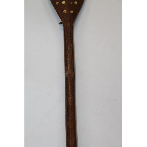 937 - Eastern native hardwood paddle club, perhaps South Seas Islands Papa New Guinea?, the leaf shaped bl... 