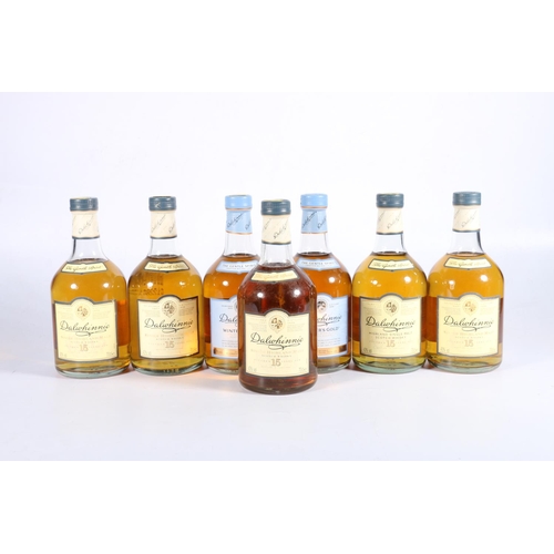 129 - Seven bottles of DALWHINNIE single malt Scotch whisky to include five bottles of 15 year old 70... 