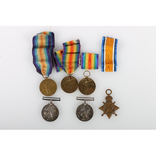 866 - Medals of 30836 Private W A McKinlay of the Highland Light Infantry comprising war medal and victory... 