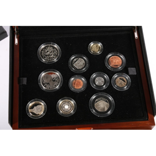 258 - The Royal Mint UNITED KINGDOM Elizabeth II premium proof coin collection 2012, an eleven-coin set in... 