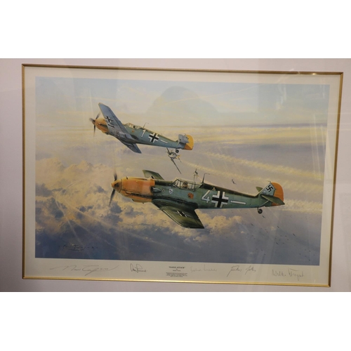 908 - ROBERT TAYLOR (b1951), Eagle Attack, print, pencil signed by the artist and four further signat... 