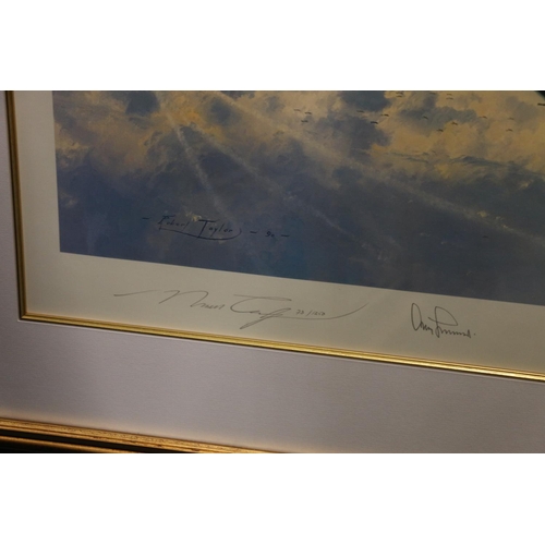 908 - ROBERT TAYLOR (b1951), Eagle Attack, print, pencil signed by the artist and four further signat... 