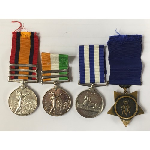 428 - Medals of 1527 Private G Grant of the 1st Cameron Highlanders comprising an Anglo- Boer war 1899-190... 