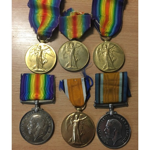 515 - WWI victory medals to M18962 Junior Reserve J G Roberts of the Royal Navy [M18962 J G ROBERTS JR 4 R... 