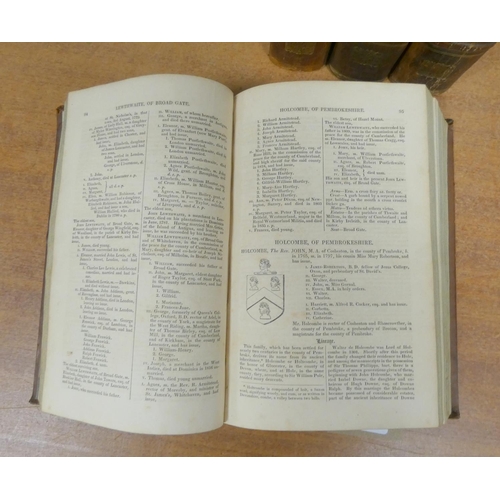 139 - BURKE JOHN.  A Genealogical & Heraldic History of the Commoners of Great Britain & Ireland. ... 