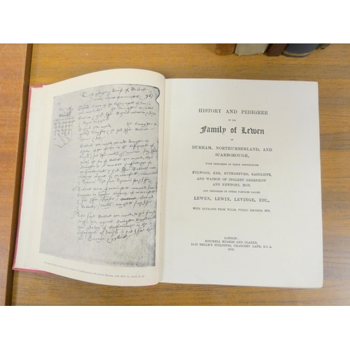 144 - HANSON JOHN.  The Hansons of Osmanthorp to 1829. Typescript transcript. Quarto. Half brown morocco, ... 