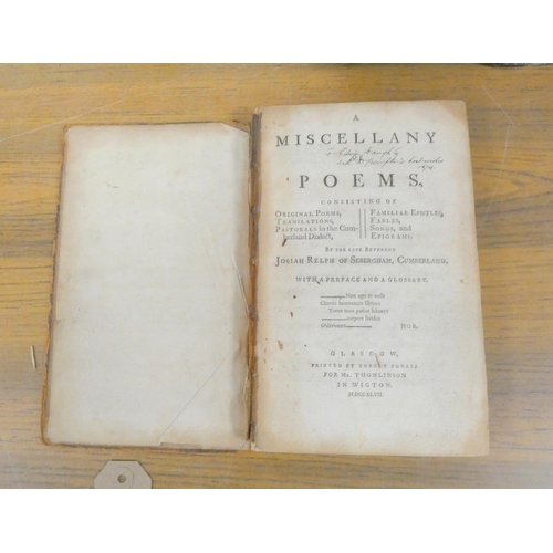 148 - RAYSON JOHN, of Aglionby.  Miscellaneous Poems, Songs & Ballads in the Cumberland Dialect. 144pp... 