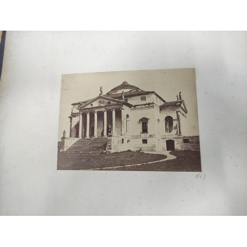 35 - Photographs. Europe. Dark half morocco oblong quarto album cont. approx. 90 plate size & other p... 