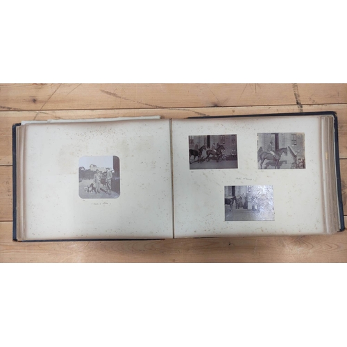10 - Photographs. Residences. North Africa. Rubbed half morocco oblong quarto album with large loose... 
