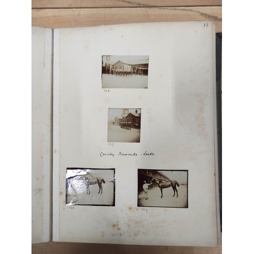 20 - Photographs. West Indies. Europe. Burne-Jones. Rubbed dark half morocco quarto album cont. 100 plus ... 