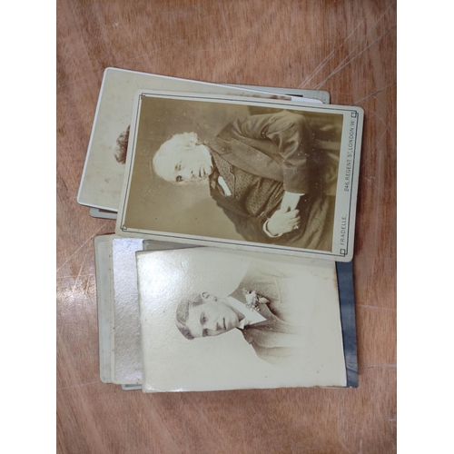 40 - Photographs. A collection of cabinet photos including Lord Carlisle, Robert Browning & Prof. Ben... 