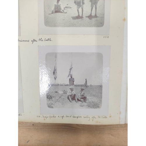 9 - Photographs.  Hon. Hubert Howard. Life & Death. Military - Omdurman. 21st Lancers. 1898. Dark mo... 