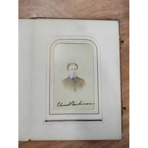 47 - Photographs. Album of mid 19th century Carte de Visite photographs relating to the Howard family, an... 
