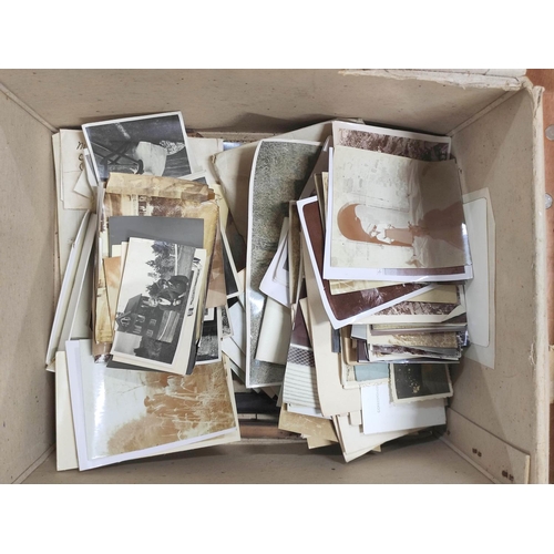 52 - Photographs. A box containing a large quantity of mixed photographs relating to the Howard family.... 