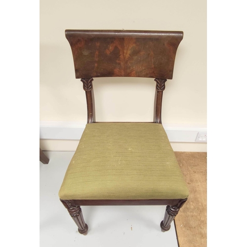 418 - Set of six Victorian mahogany dining chairs, in the manner of Gillows, comprising five side chairs a... 