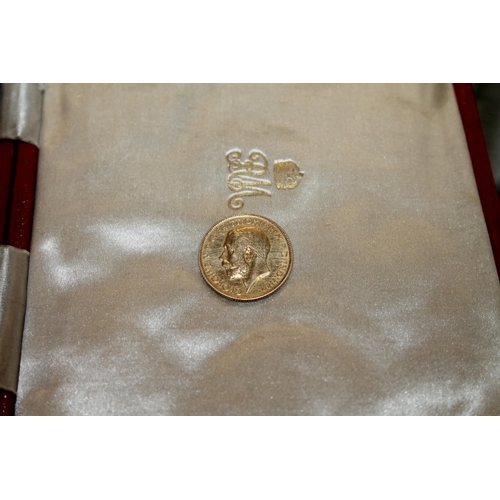 363 - UNITED KINGDOM George V (1910-1936) part specimen coin set 1911 including sovereign, half sovereign,... 