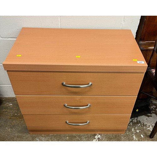 623 - Modern 3 drawer chest