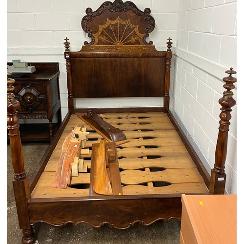 628 - Mahogany bed frame