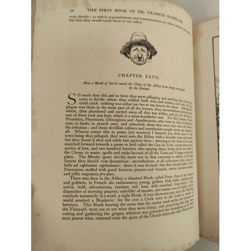 105 - HEATH ROBINSON W. (Illus).  The Works of Mr. Francis Rabelais. 2 vols. Plates & illus. Quarto. O... 