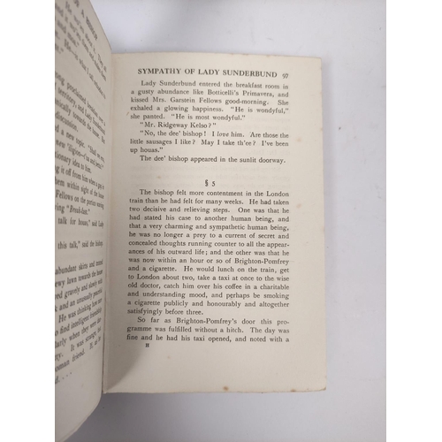 108 - WELLS H. G.  3 vols. in orig. green cloth incl. 1st eds. of In the Days of the Comet, 1906 & The... 