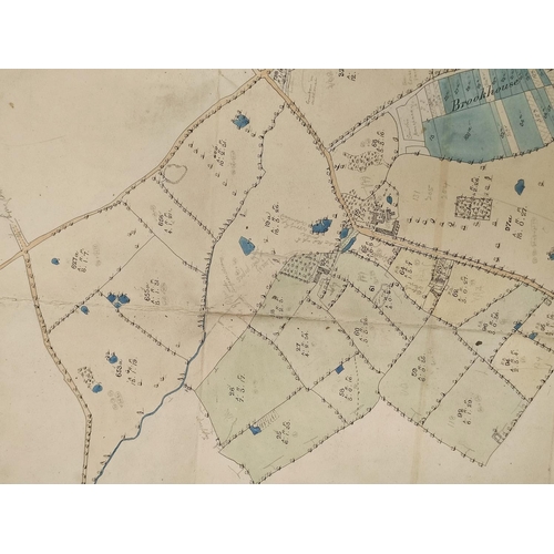 110 - Moss End Estate, Smallwood, Cheshire.  2 hand col. fldg. linen plans in a quarto portfolio with tipp... 