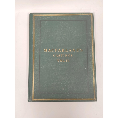 111 - MACFARLANE WALTER & CO.  Illustrated Catalogue of Macfarlane's Castings. Vol. 2. Litho frontis &... 