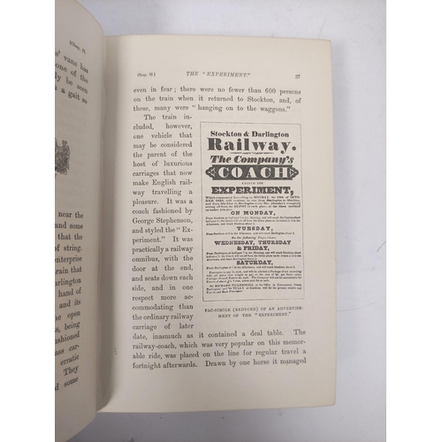 113 - PENDLETON JOHN.  Our Railways. 2 vols. Fldg. frontis, plates & illus. Rubbed leather backed orig... 