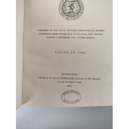 89 - WEBSTER A. & WHITE A.S. (Eds.) The Scottish Geographical Magazine. Vols. 1 to 20. Port. fro... 