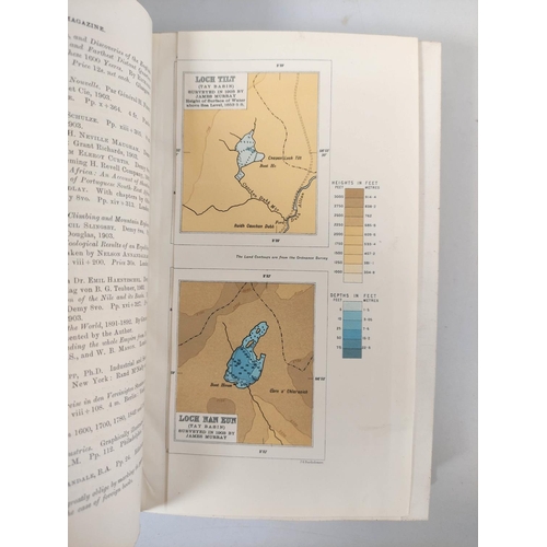 89 - WEBSTER A. & WHITE A.S. (Eds.) The Scottish Geographical Magazine. Vols. 1 to 20. Port. fro... 