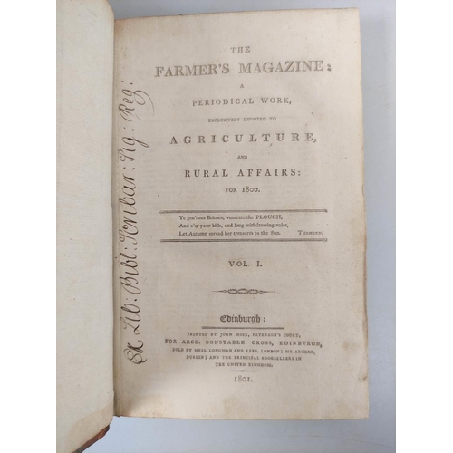 90 - CONSTABLE ARCHIBALD (Pubs.) The Farmers Magazine, A Periodical Work, Exclusively Devoted to Agricult... 