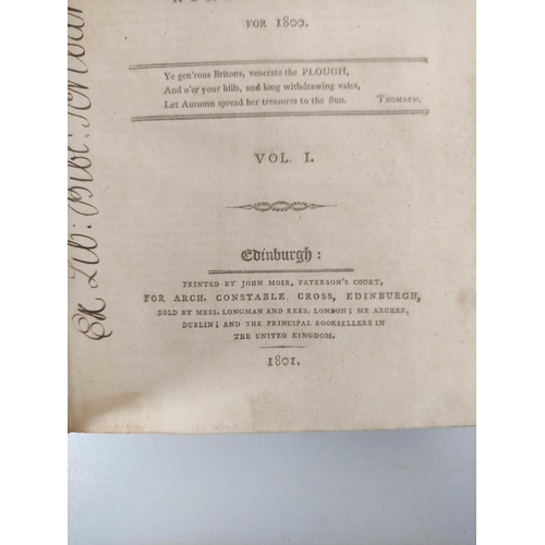 90 - CONSTABLE ARCHIBALD (Pubs.) The Farmers Magazine, A Periodical Work, Exclusively Devoted to Agricult... 