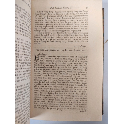 90 - CONSTABLE ARCHIBALD (Pubs.) The Farmers Magazine, A Periodical Work, Exclusively Devoted to Agricult... 