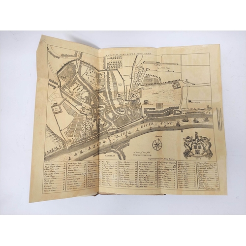 92 - BOURNE HENRY. The History of Newcastle upon Tyne. Fldg. map in facsimile, old reps. to title. Folio,... 