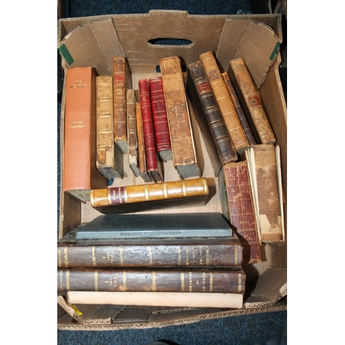 124 - Antique leather-bound, and other, books to include Paris Revisited, History of Scotland, vols. 1 &am... 