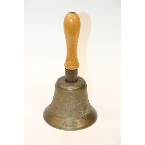 20 - Brass A.R.P bell. 25cm.