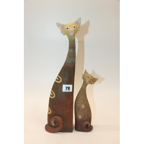 78 - Two Shudehill cat models, 36.5cm.